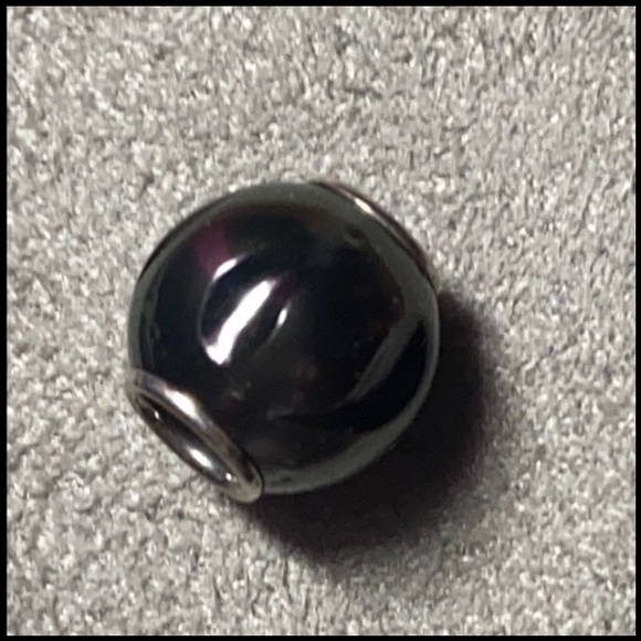 🦪Galatea Pearl🦪 SS Leaf Carved, Black South Sea Pearl *Queen Bead*, New~Worn 2x - Picture 10 of 10